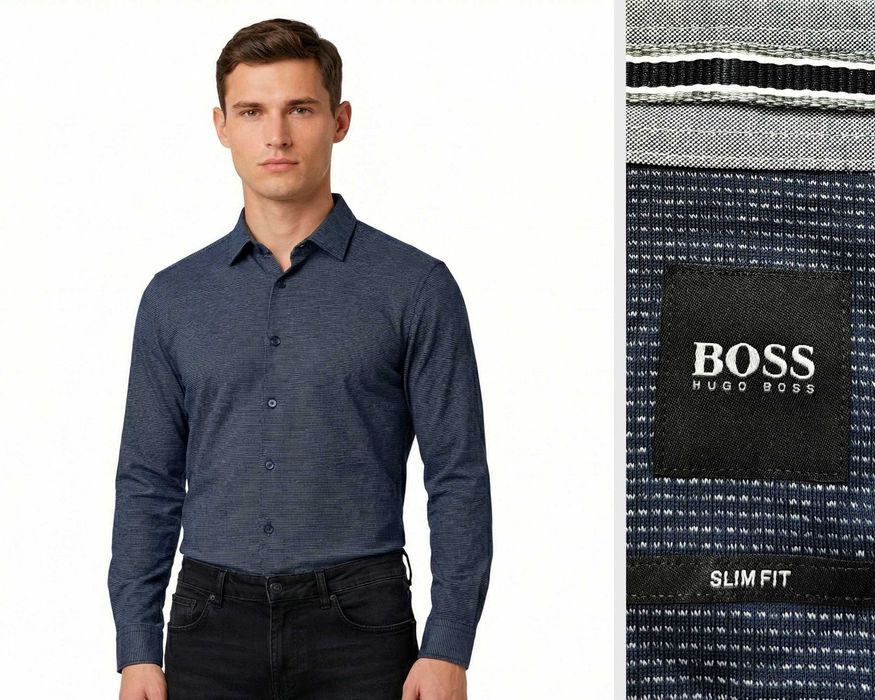 HUGO BOSS Slim fit Оригинална мъжка риза размер L