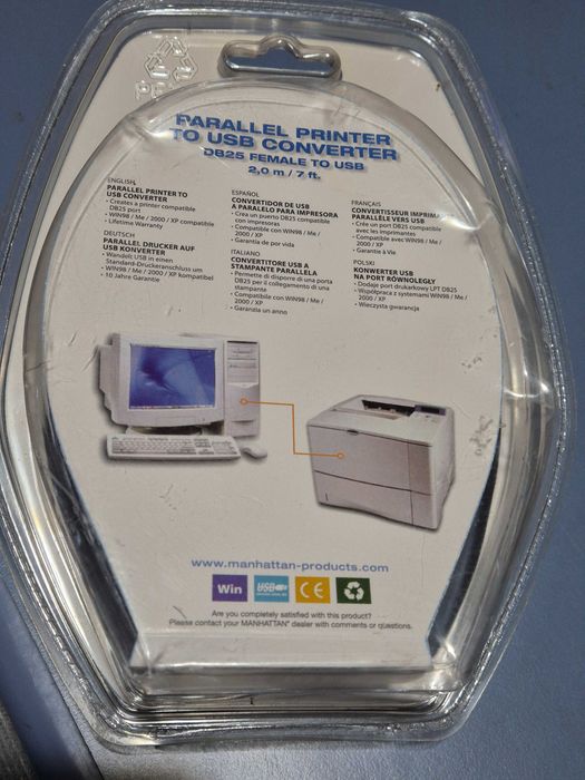 Raritate ! Convertor Manhattan Parallel Printer to USB. Sigilat.