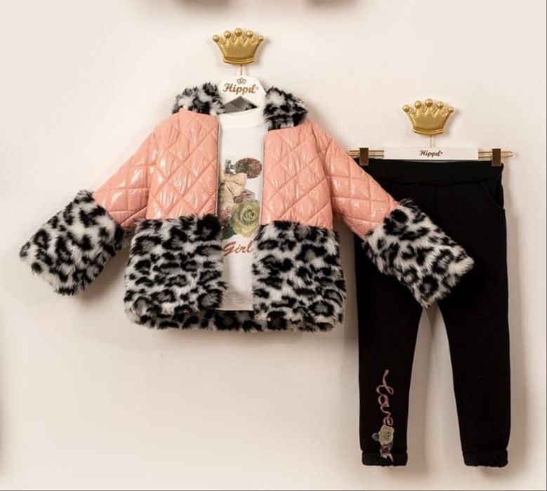 (РАЗПРОДАЖБА)Детски Комплект от 3 Части за МОМИЧЕ