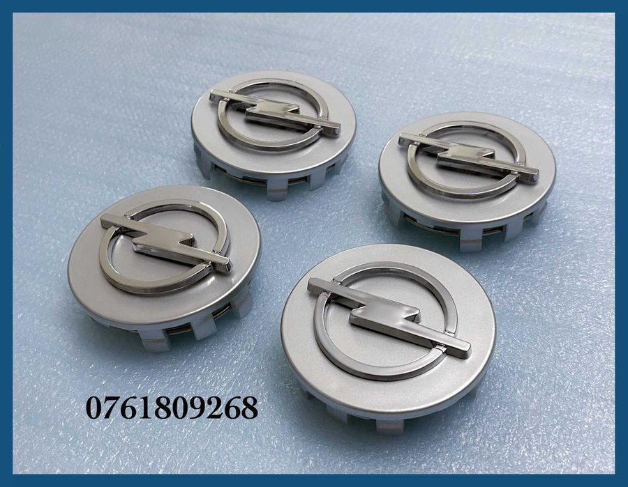 Set 4 capace gri 58mm jante aliaj Opel