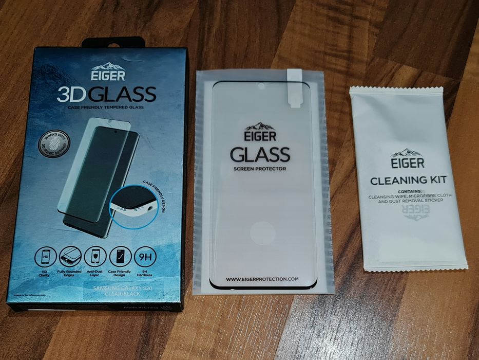 Folie sticla full cover originala Eiger Samsung Galaxy S20 4G S20 5G