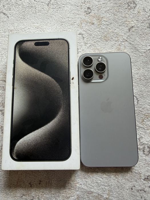 Iphone 15 pro max natural titanium 256gb