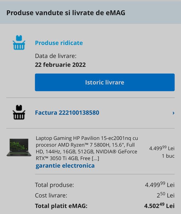Laptop Gaming HP Pavilion AMD R7 5800H 15,6 FULL HD 144Hz 16GB RAM  512GB SSD  Nvidia 3050Ti 4GB