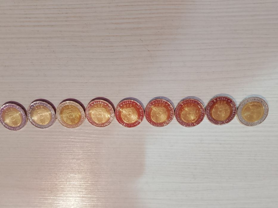 Редкий лот — 10 монет 200 ₸ «80 лет Победы» | Выгодная инвестиция