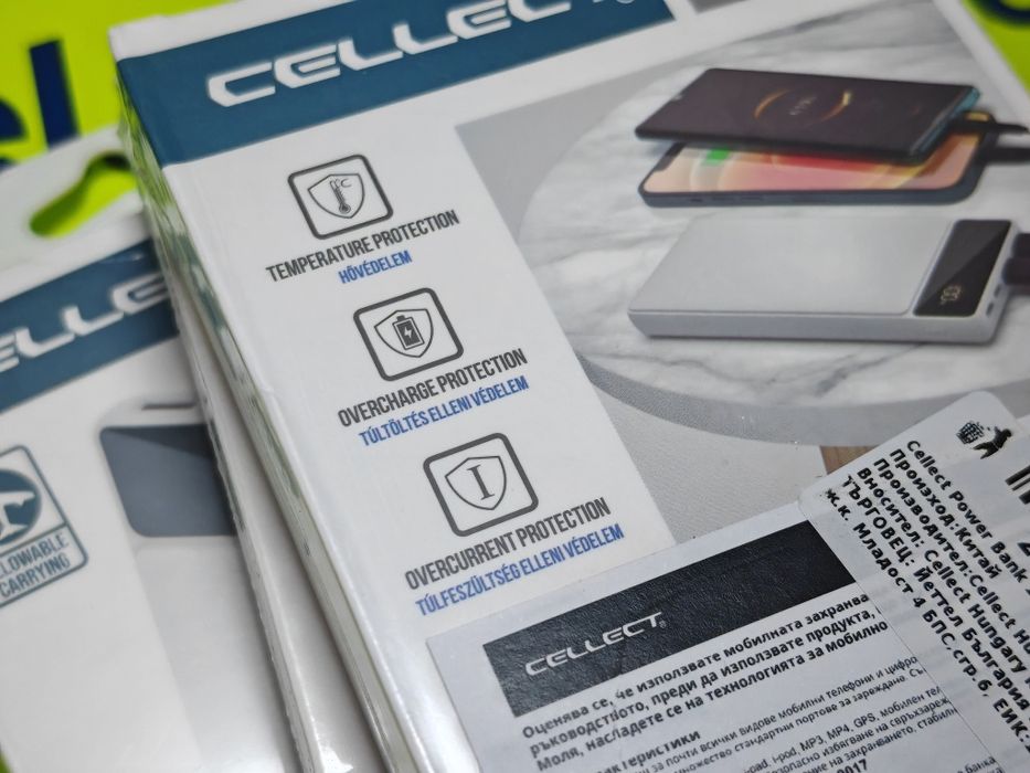 ***Външна батерия Cellect 10000 mAh 3in1 (Lightning + Type-C + Micro)