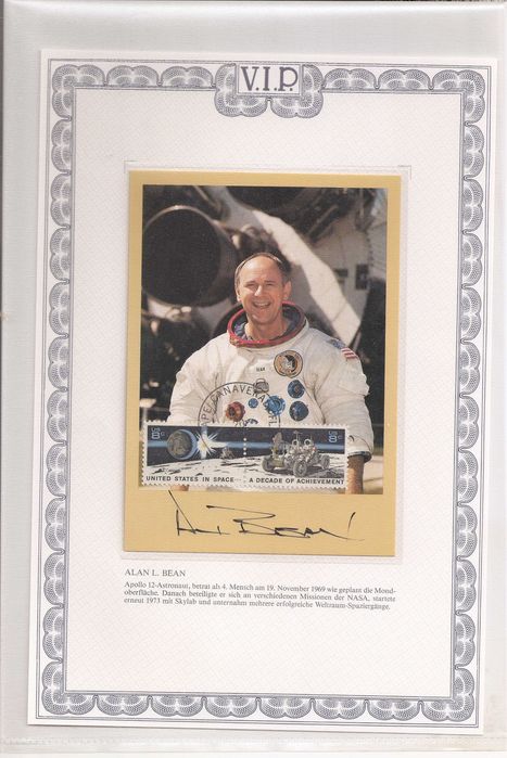 Carte postala  VIP NASA autograf RARITATE Investitie NU aur nu argint