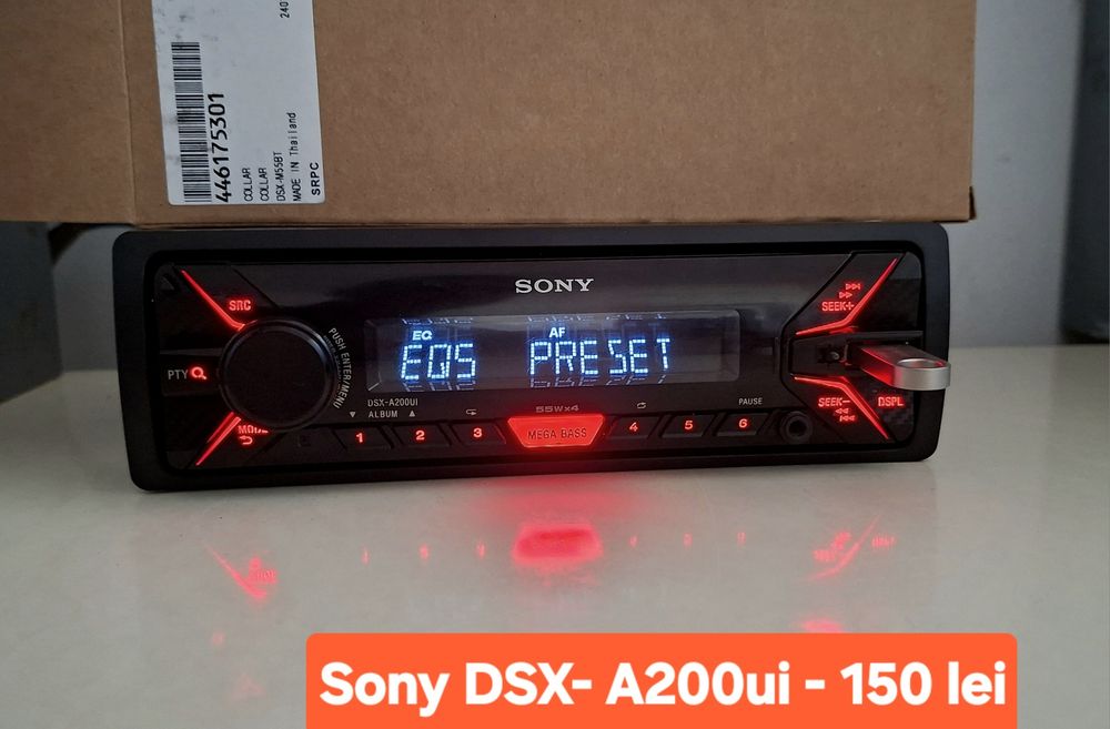 Radio casetofon Sony - A200ui, GT620u, CDX F5500, CDX 5032,  GT23