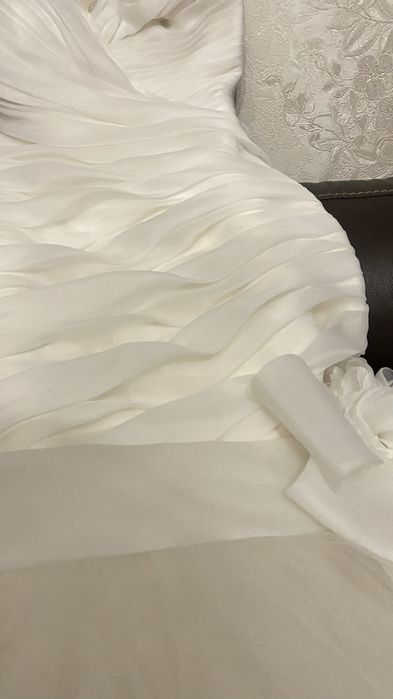 свадебное платье с фатой