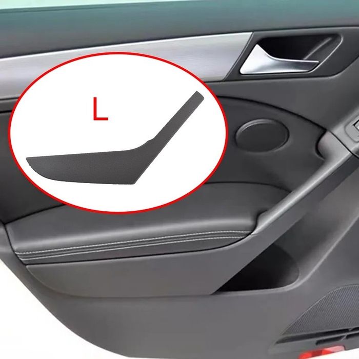 Вътрешна Предна Лява Дръжка За Врата, Vw, Golf 6 Vi, Черен