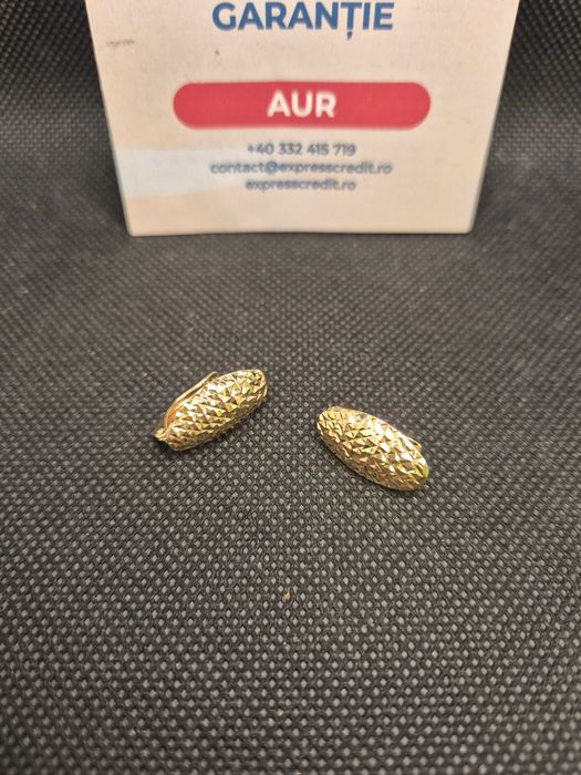 Cercei aur 14K 1.46g (50173.2 Ag11 Piata Nicolina) Garantie 2 ani!