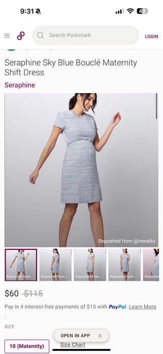 Рокля Seraphine Maternity