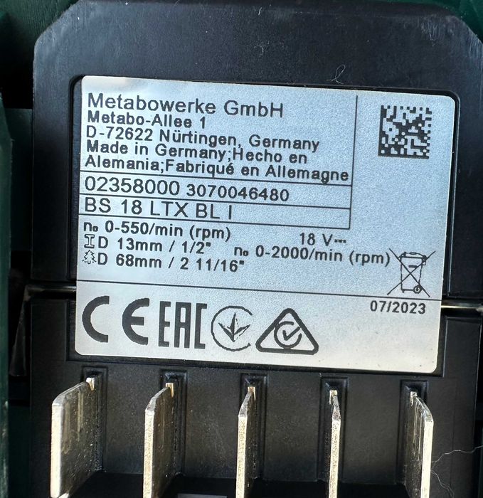 METABO BS 18 LTX BL I - Мощен безчетков импулсен винтоверт 18V