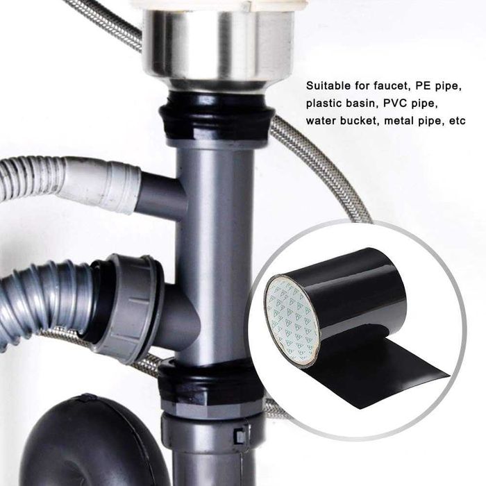 Banda adeziva pentru reparatii impermeabila ultra puternica 10x100 cm