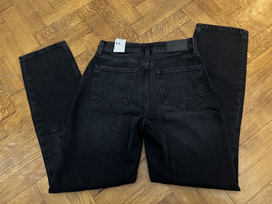 Blugi denim negri tăiați JDY (Jacqueline de Yong) mărimea XS / 34