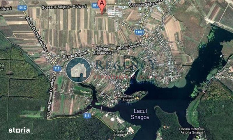 Teren 10.000 mp (1 ha) – Siliștea Snagovului – acces drum comunal – in