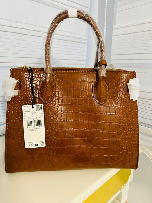 Чанта на Манго с крокодилски ефект