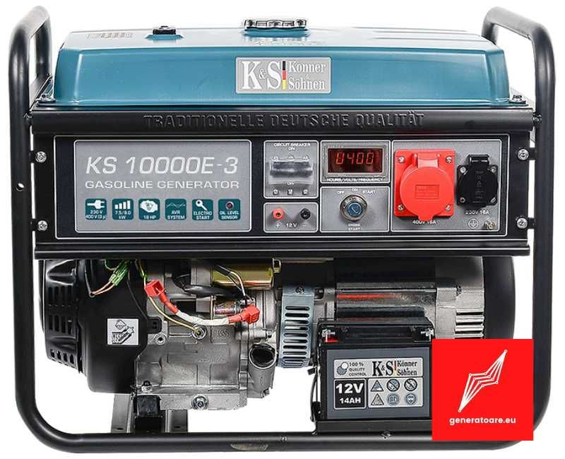 Generator de curent pe benzina trifazat 400V 8,0 kW Könner KS 10000E-3