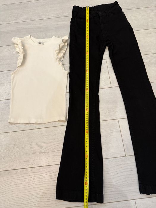 Джинсы клеш черные