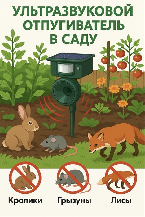 Ультрозвуковой отпугиватель птиц и животных