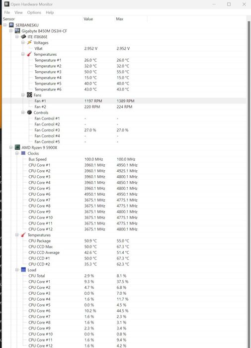 Desktop Ryzen 9 5900X 4.9ghz, 32gb ram 3600mhz, Intel ARC 12gb gddr6
