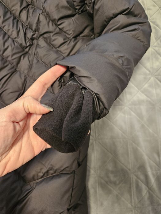 Marmot дълго черно ново яке с 85% патешки пух и 15% пера