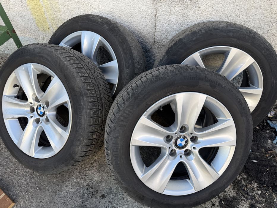Оригинални джанти с зимни гуми за бмв ф10 17-ки