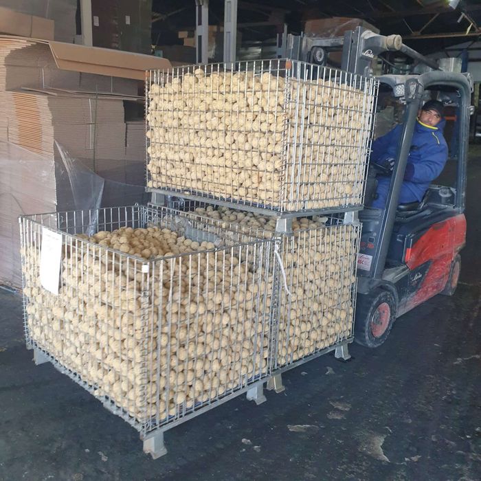 Box paleți metalice  pliabili  se pot stivui