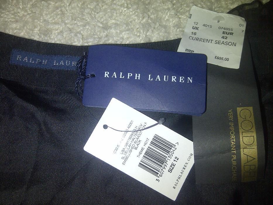 top gala brodat margele Ralph Lauren lux club elita S-M