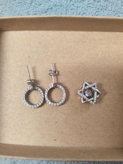 Нови сребърни обеци и висулка