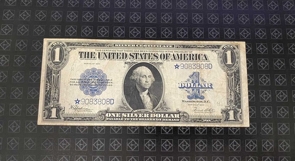 $1 One dollar Silver Certificate 1923 "Horse Blanket"  STAR NOTE