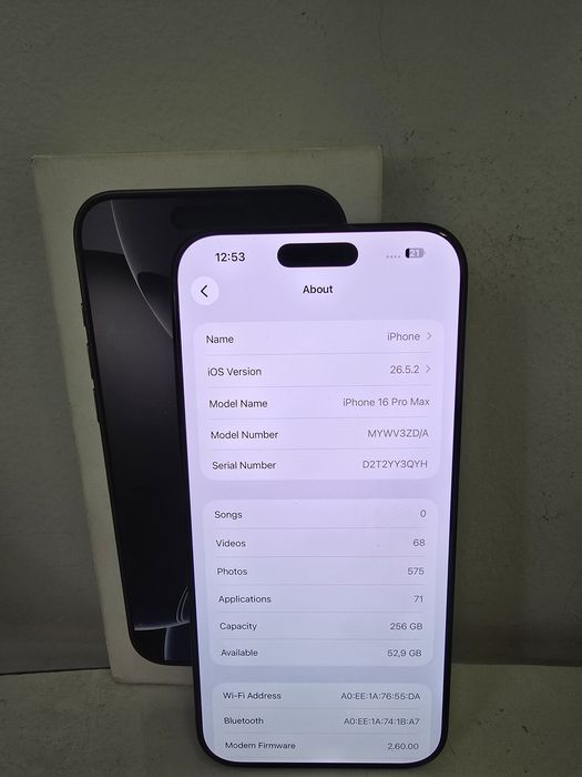Apple Iphone 16 Pro Max 256GB, Гаранция