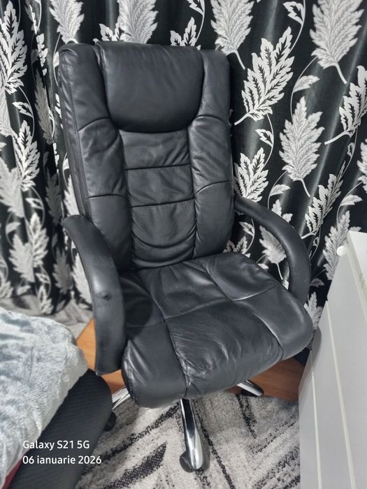 Scaun de birou din piele naturala