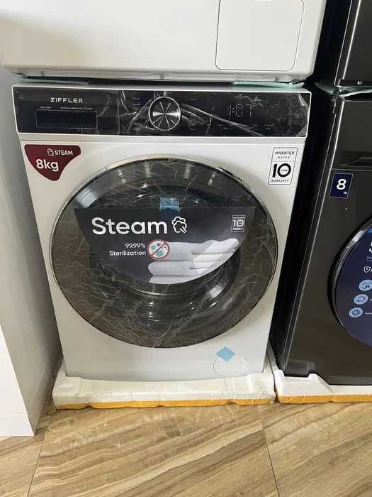 Стиральная машина ZIFFLER F1 inverter 6-8 kg/Функция пара / Доставка