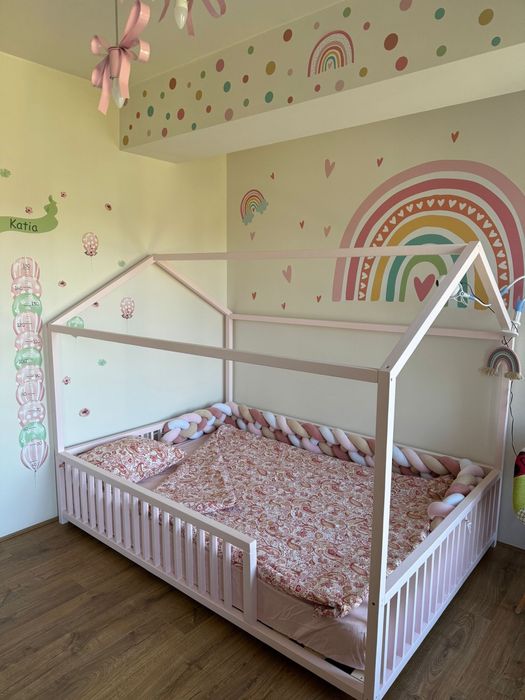 Vand pat lemn casuta tip Montessori