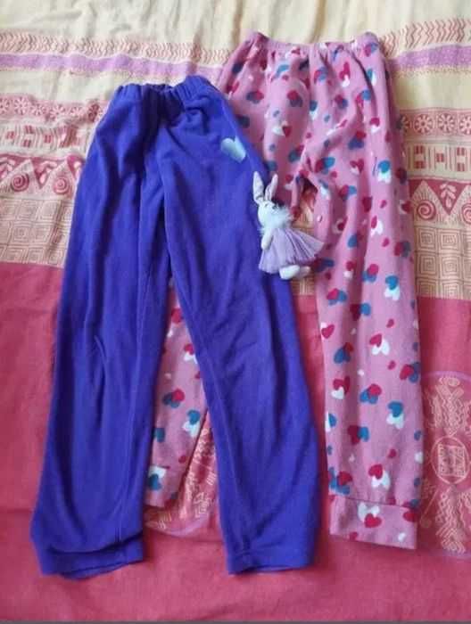 Set pantaloni fete 128/134,cadou o jucarie