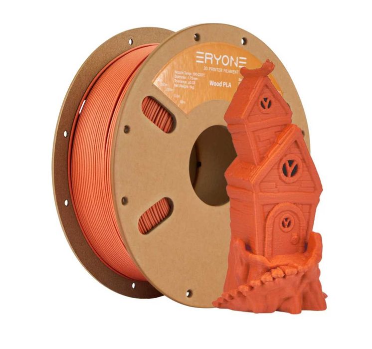 PLA Wood Filament, ПЛА Филамент с дървени частици за 3Д Принтер