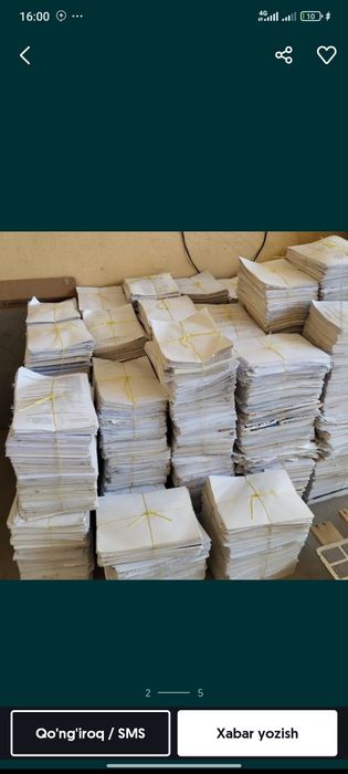 Maklatura qogʻoz karton olamiz plastmas alkafon
