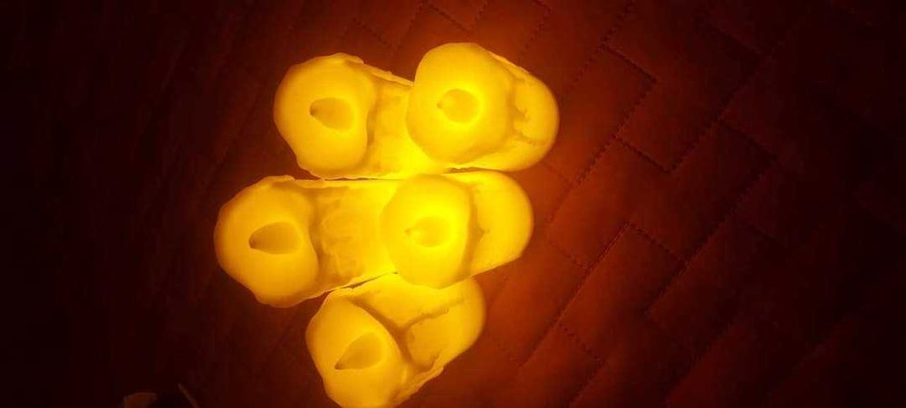 Комплект от 5 бездимни и безпламъчни свещи на батерий