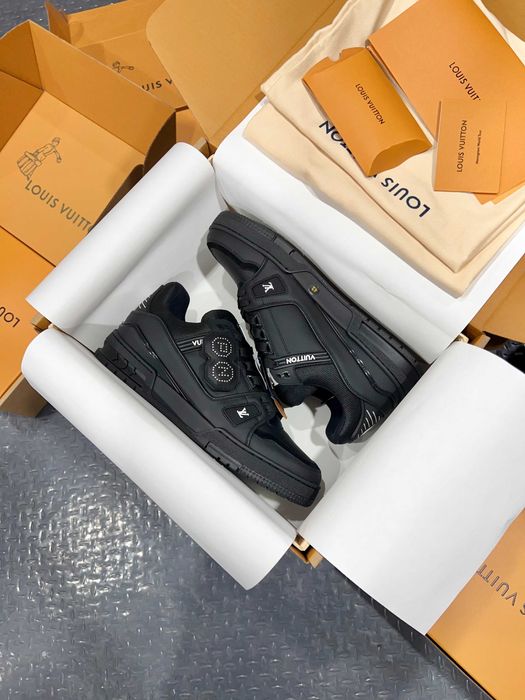 Negru Noul LV Bărbaţi Femei Pantofi