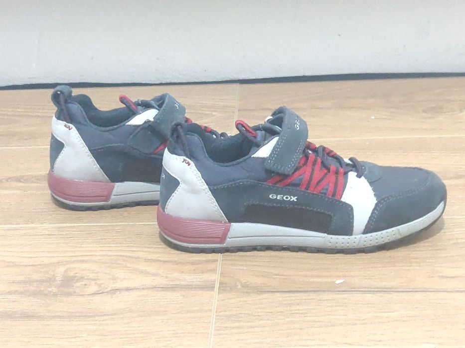 Adidași GEOX Respira Junior - Mărimea 32- Navy/Roșu/Gri - Foarte Confo