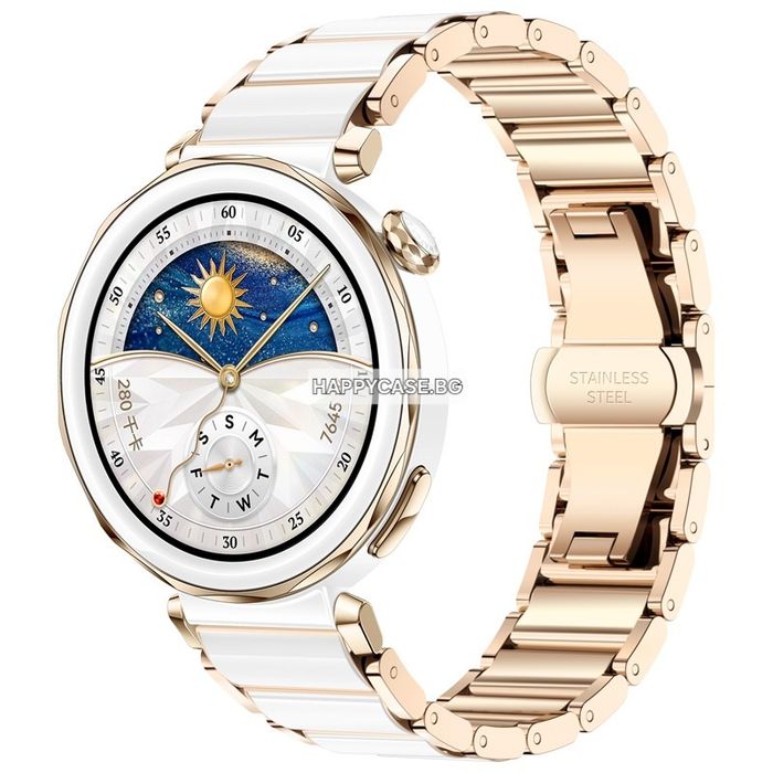 18 mm CERAMIC STEEL Керамична каишка верижка за Huawei Watch GT6 41 / GT5 Pro 42 / GT5 41 / GT4 41 / Watch 5 42 mm