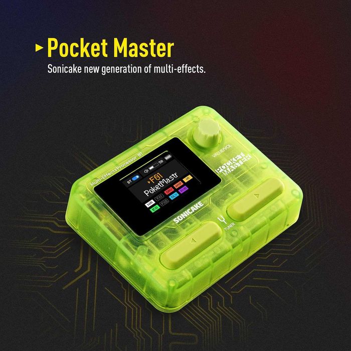 Джобен китарен процесор SONICAKE Pocket Master IRs / USB Rec / Батерия