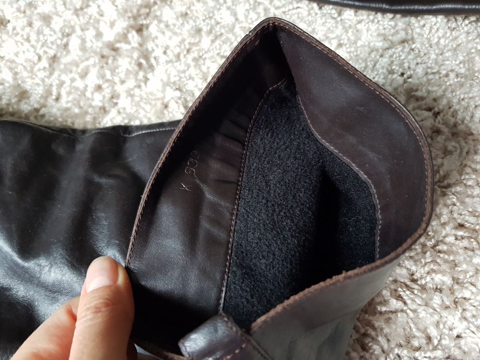 Осенние сапоги, удобный каблук