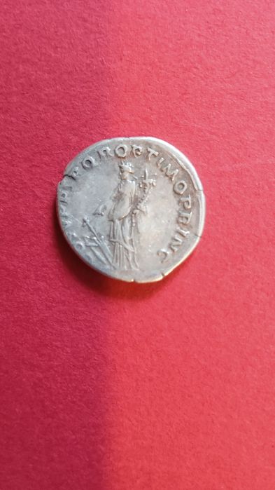 Moneda romana argint Traian dupa cucerirea Daciei (106 d.Hr.)