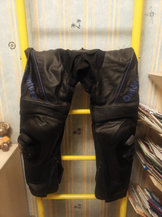 Мотоштаны кожаные