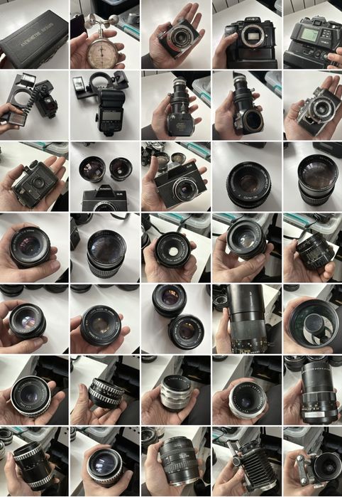 Aparat foto Minolta + optica din anii ‘80