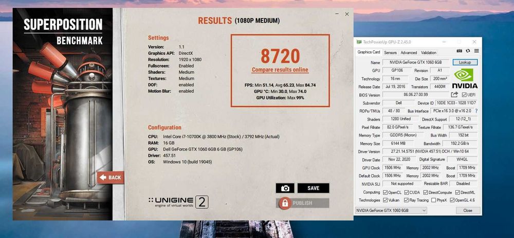 Placa video Dell nVidia GeForce GTX 1060 6GB GDDR5 192-bit