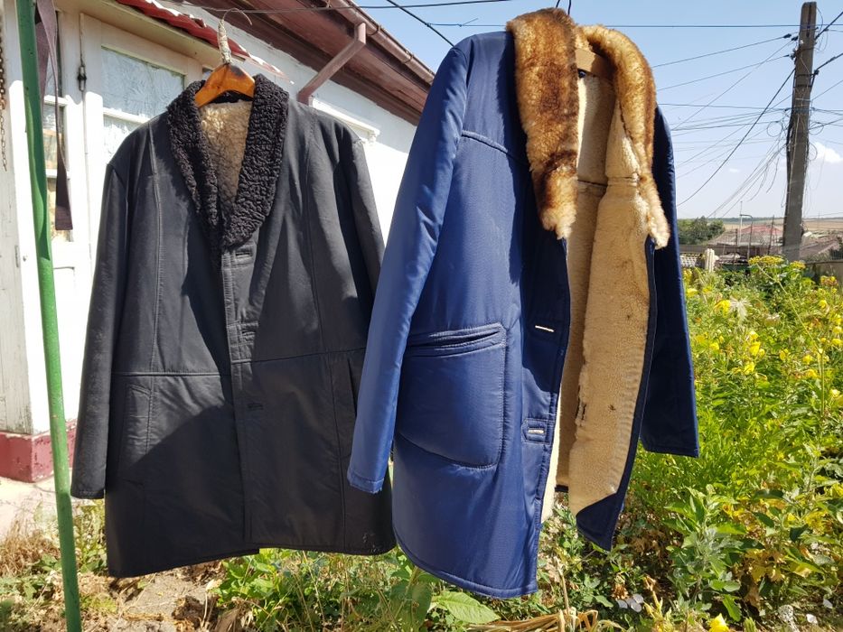 2cojoace de oaie gen "alain delon", Haina piele dama lunga