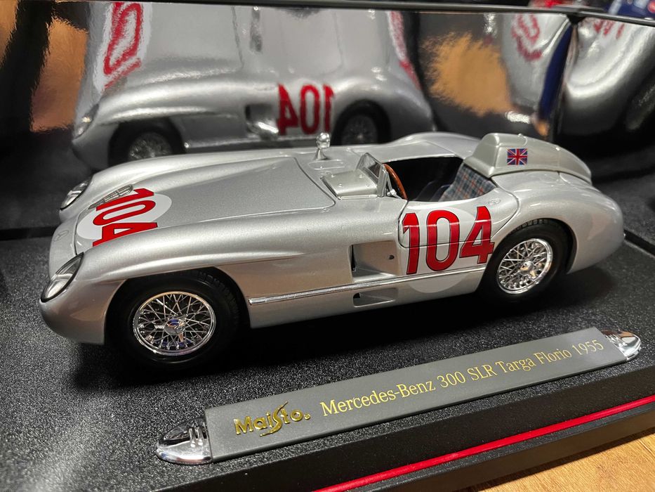 Колекционерки модел метална количка MAISTO MERCEDES 300 SLR  1:18