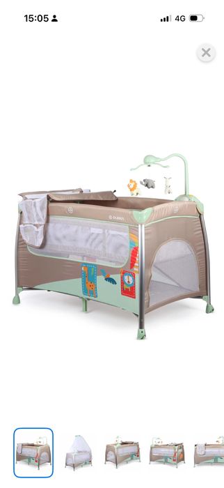 Кроватка трансформер, с маятником+ манеж в подарок